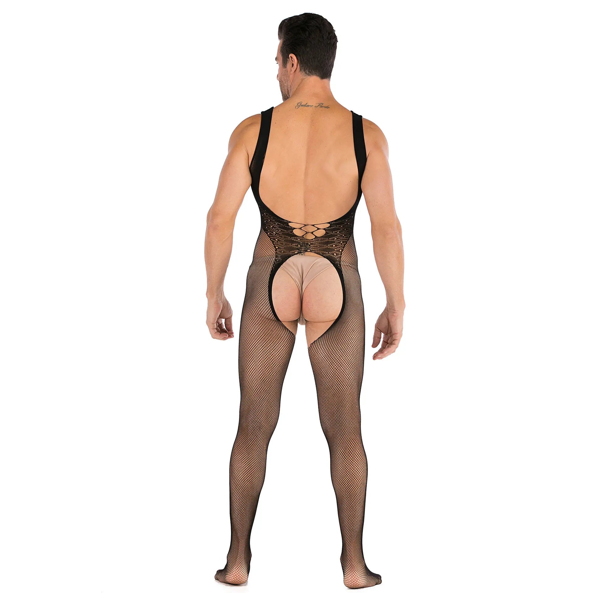 Hollow Temptation Men's Fishnet Pantyhose