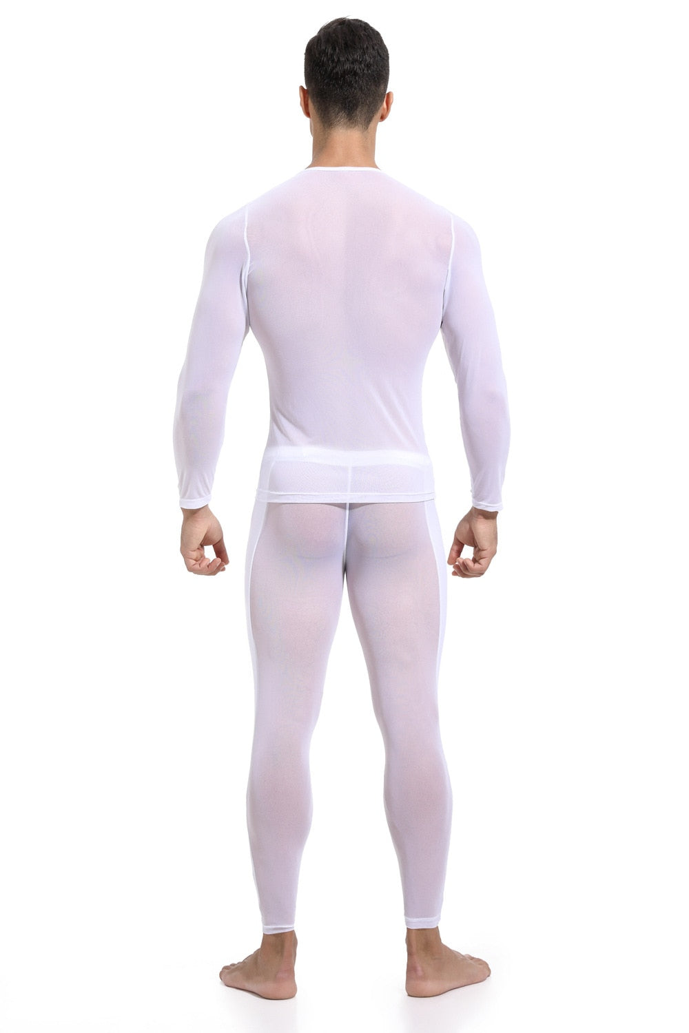 Mesh Transparent Long Sleeve T-Shirt