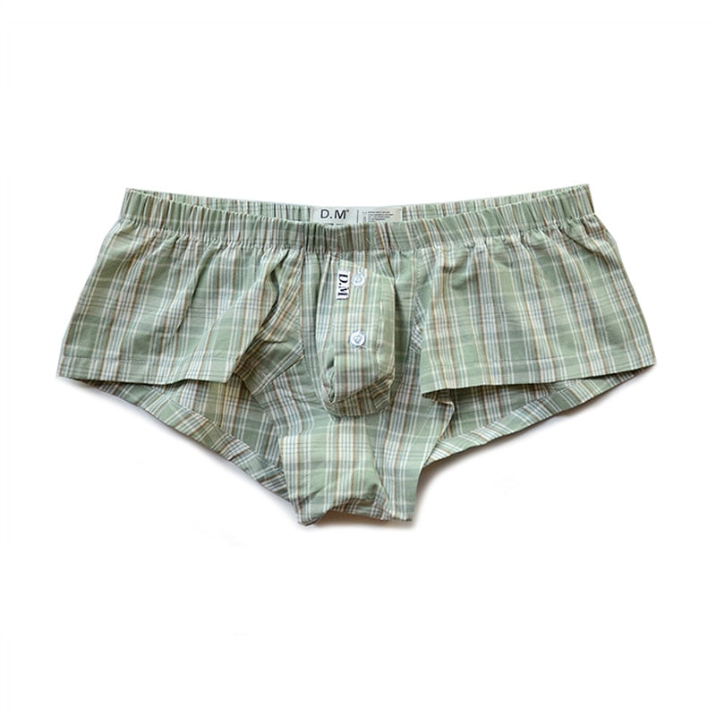 D.M. Plaid Mens Boxers