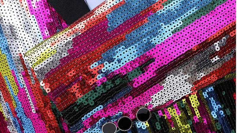 Acid Spectrum Sparkle Night Club Men's Jacket