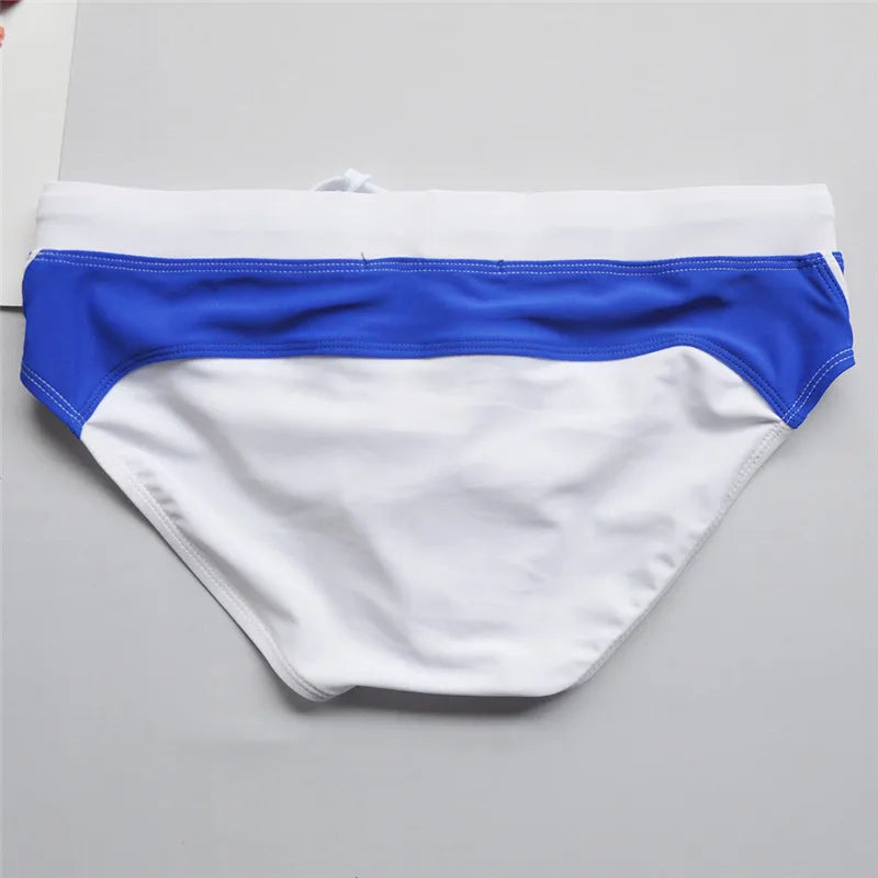 Summer Colorblock Fashion Swim Briefs