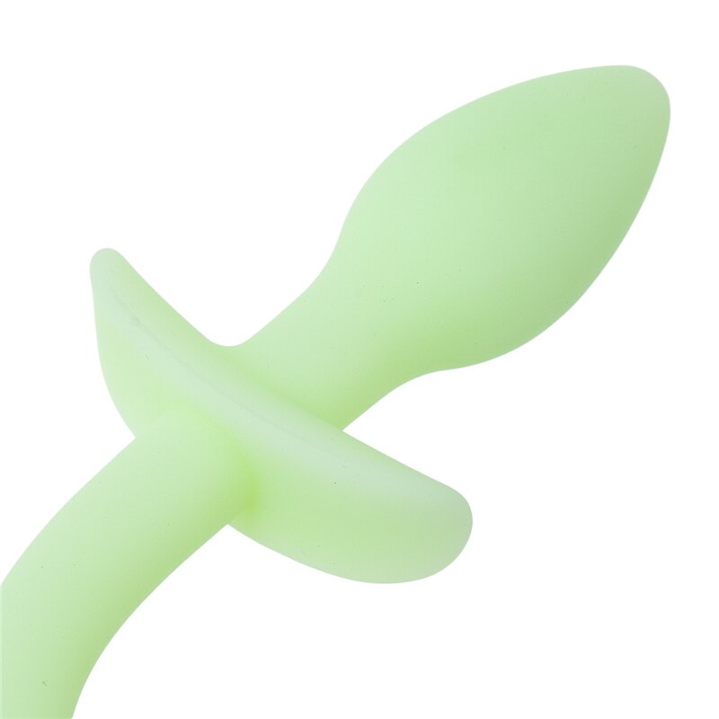 Luminous Soft Silicone Dog Tail Butt Plug