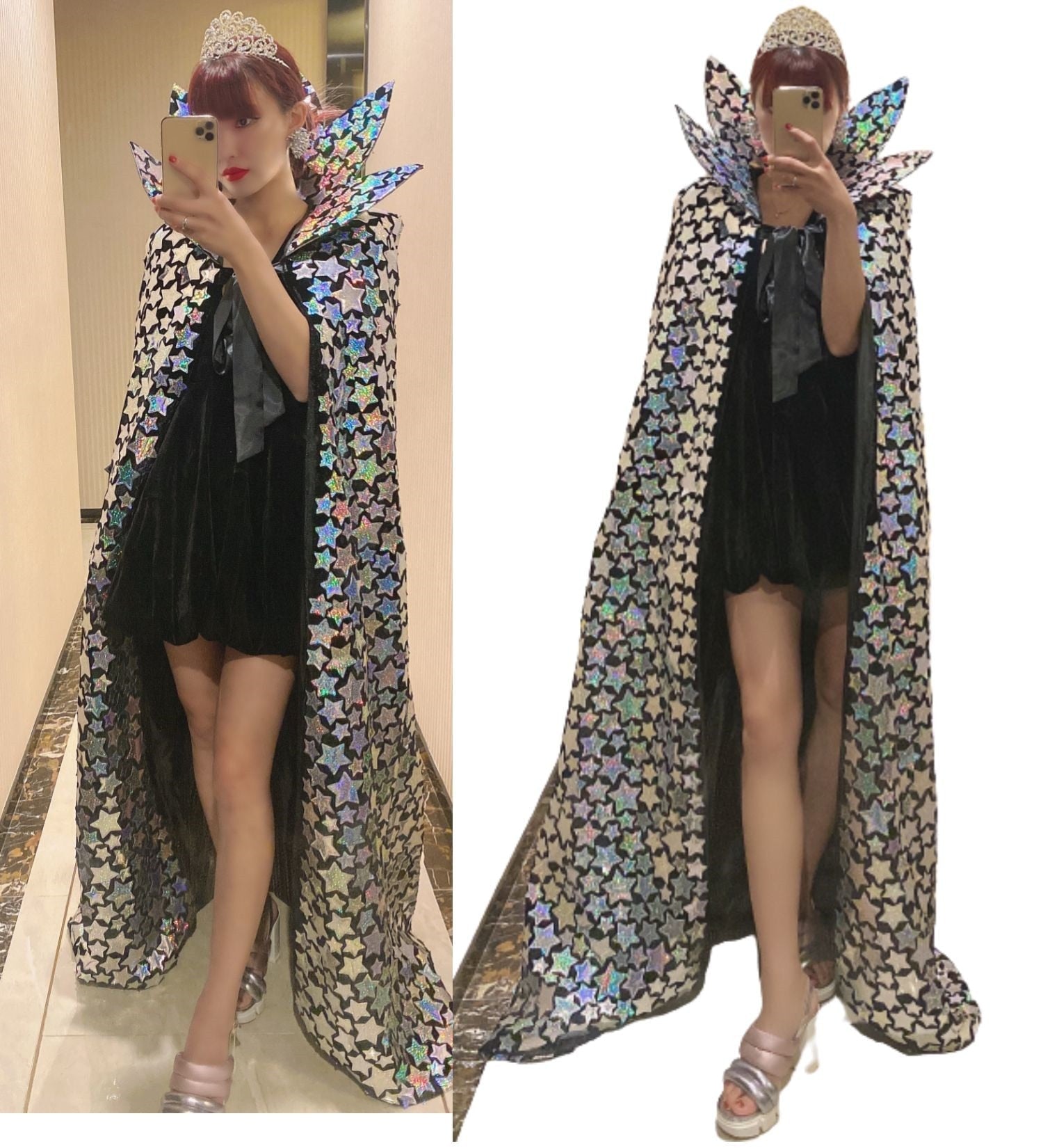 Flamboyant Silver Star Cloak