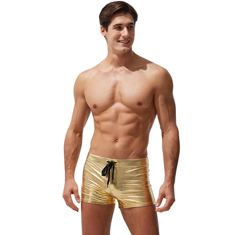 AquaStride Men's Beach Boxer Swim Trunks