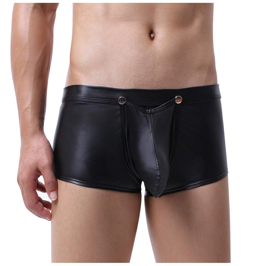 PU Leather Easy Access Boxers