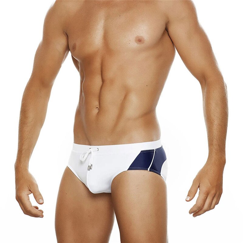 Summer Colorblock Fashion Swim Briefs