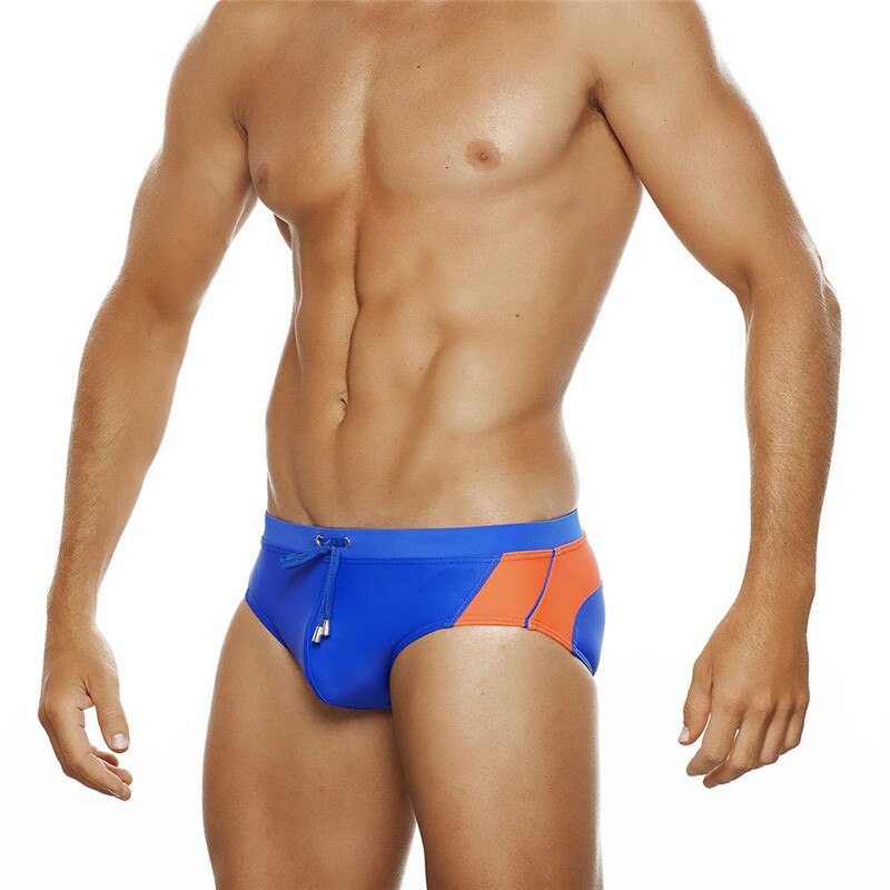 Summer Colorblock Fashion Swim Briefs