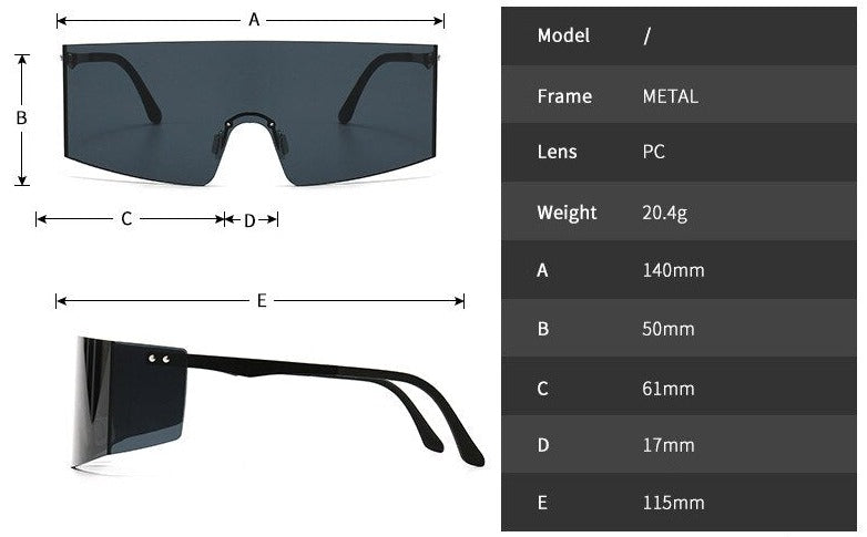 Rave Revolution Oversized Sunglasses