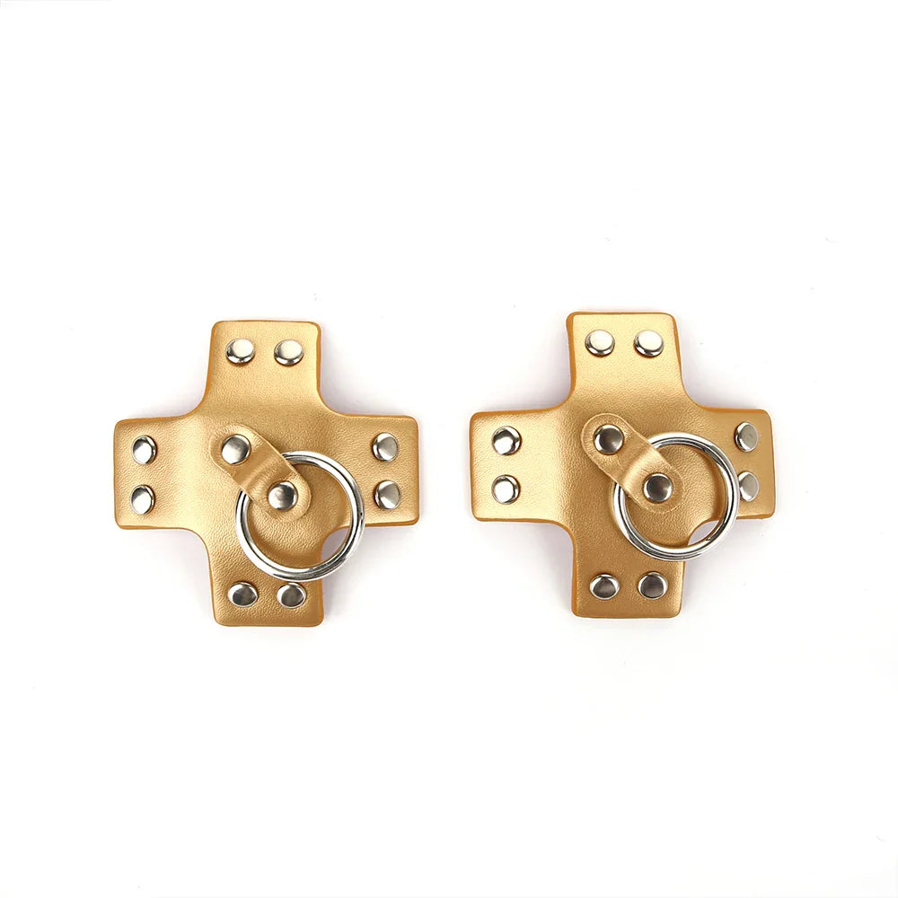 PU Leather Rebel Nipple Pasties