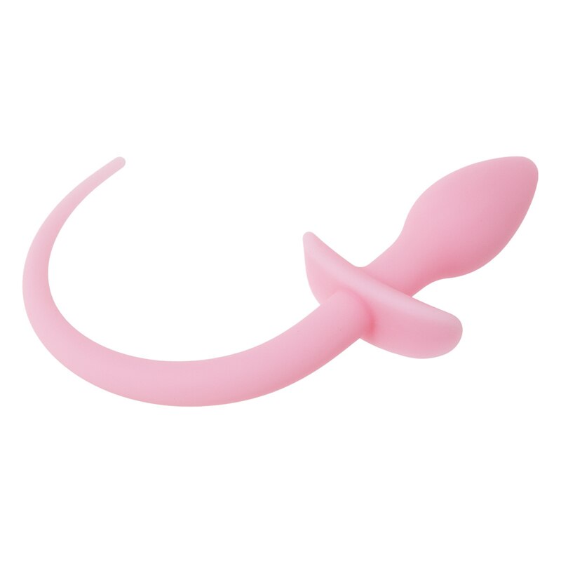 Luminous Soft Silicone Dog Tail Butt Plug