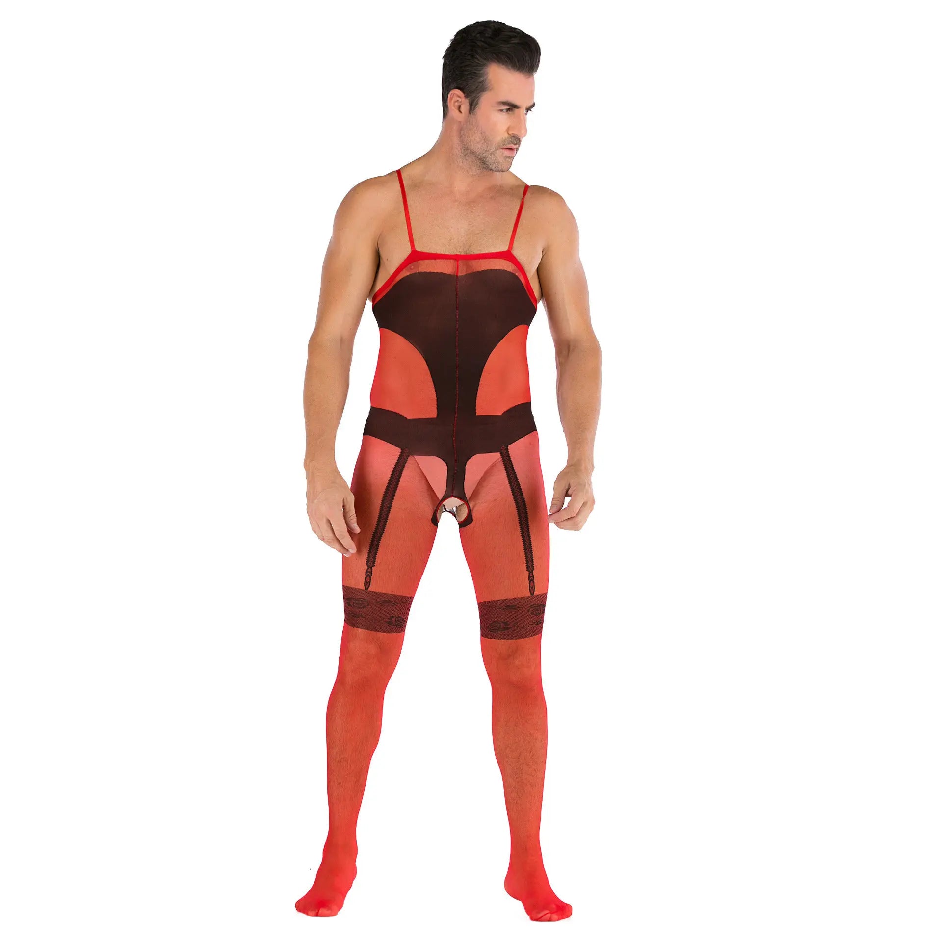 Hollow Temptation Men's Fishnet Pantyhose