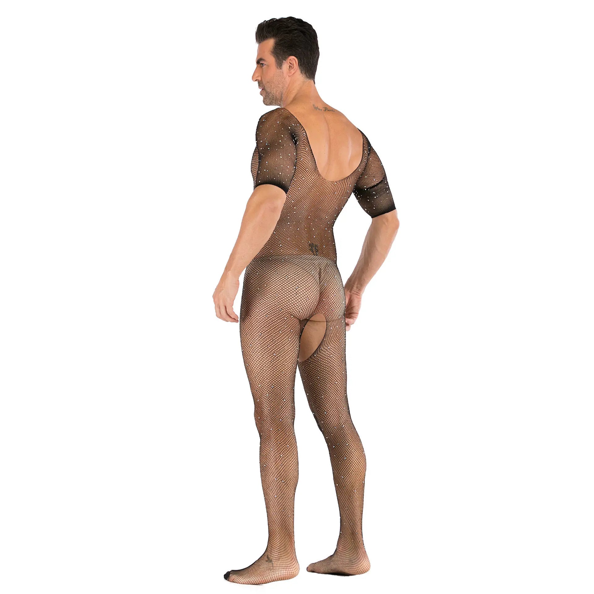 Hollow Temptation Men's Fishnet Pantyhose