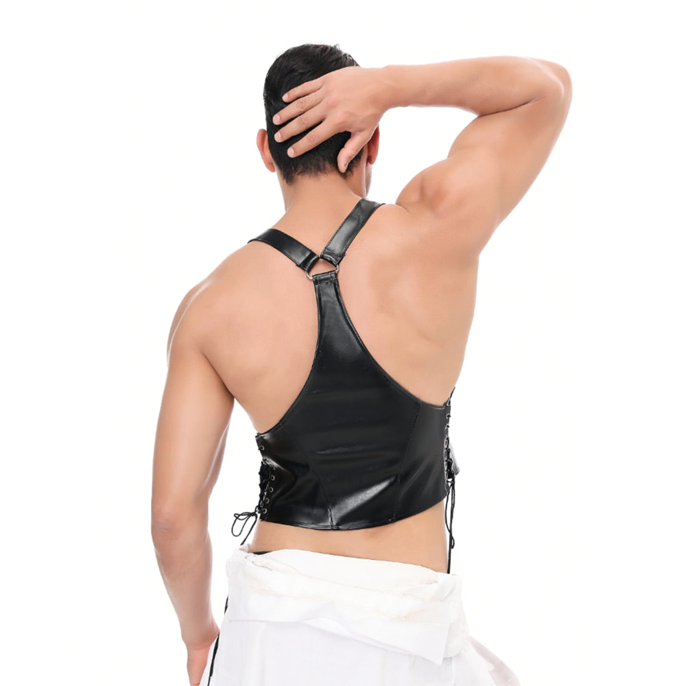 Fetish Vest and Thong Set