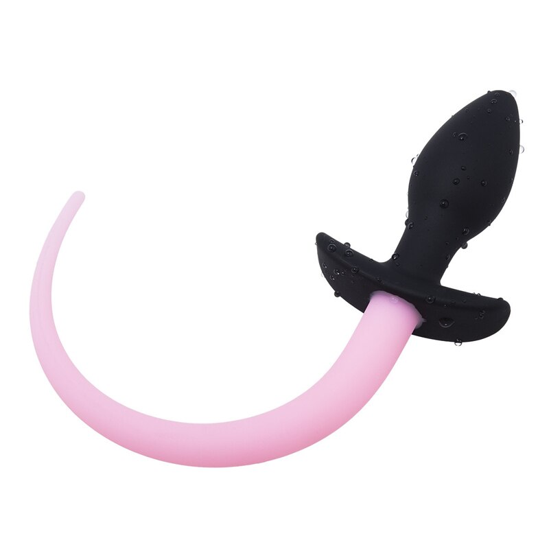 Luminous Soft Silicone Dog Tail Butt Plug