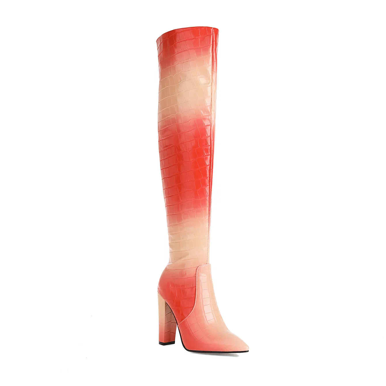 Trans Pride High Heel Boots
