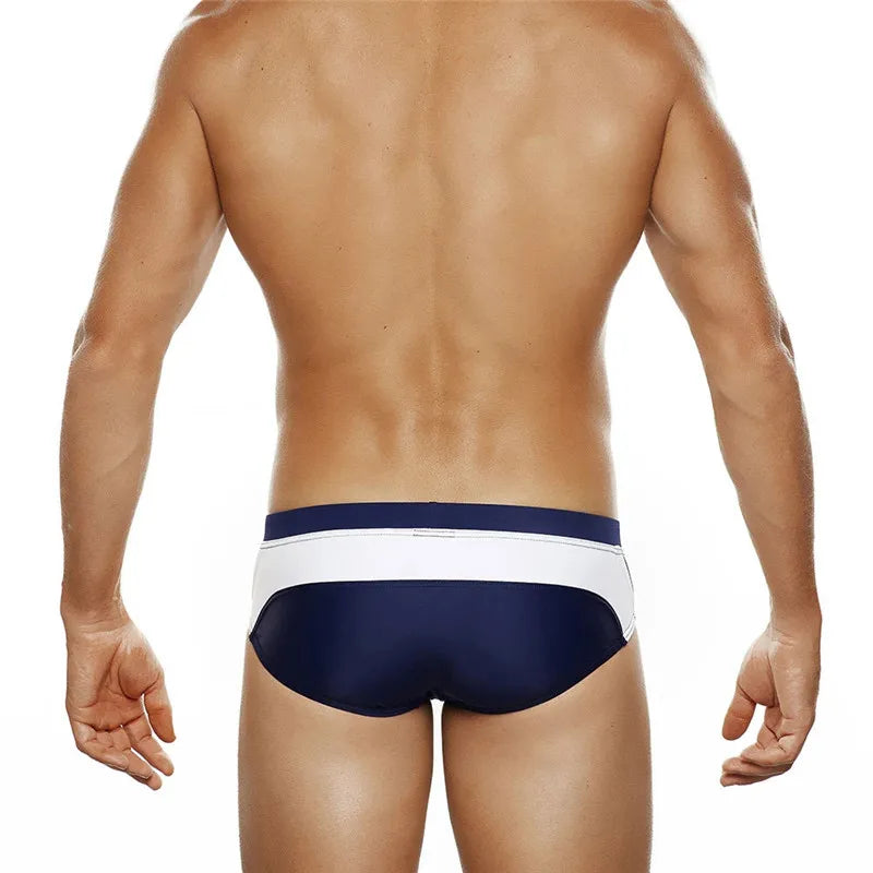 Summer Colorblock Fashion Swim Briefs