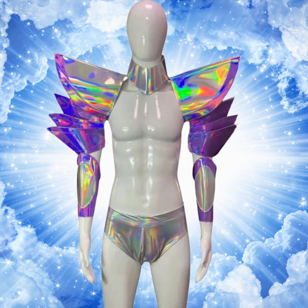 Heaven Sent Nightclub Glow Wings Costume