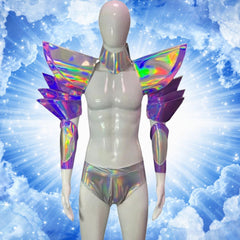 Heaven Sent Nightclub Glow Wings Costume