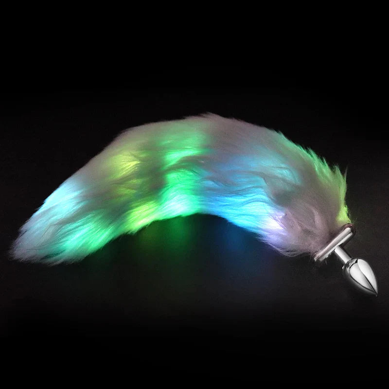 GlowTails Light Up Furry Butt Plug