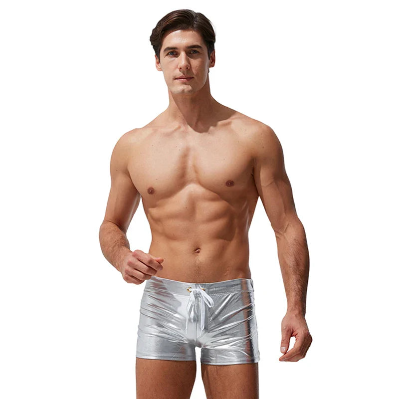 AquaStride Men's Beach Boxer Swim Trunks