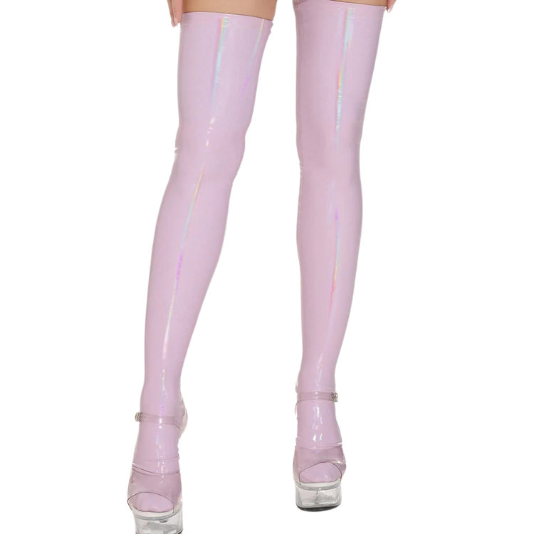 High-Gloss Fierce Drama PVC Stockings
