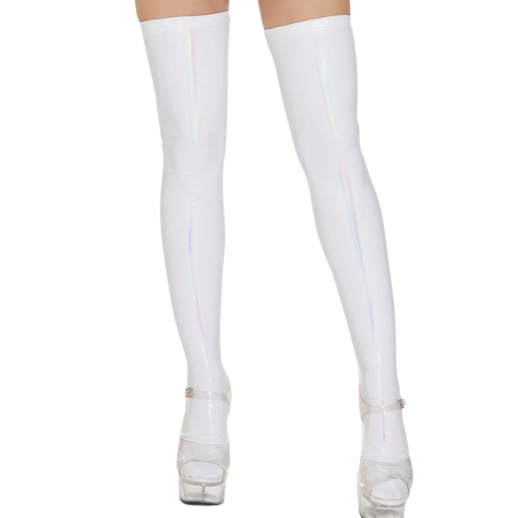 High-Gloss Fierce Drama PVC Stockings