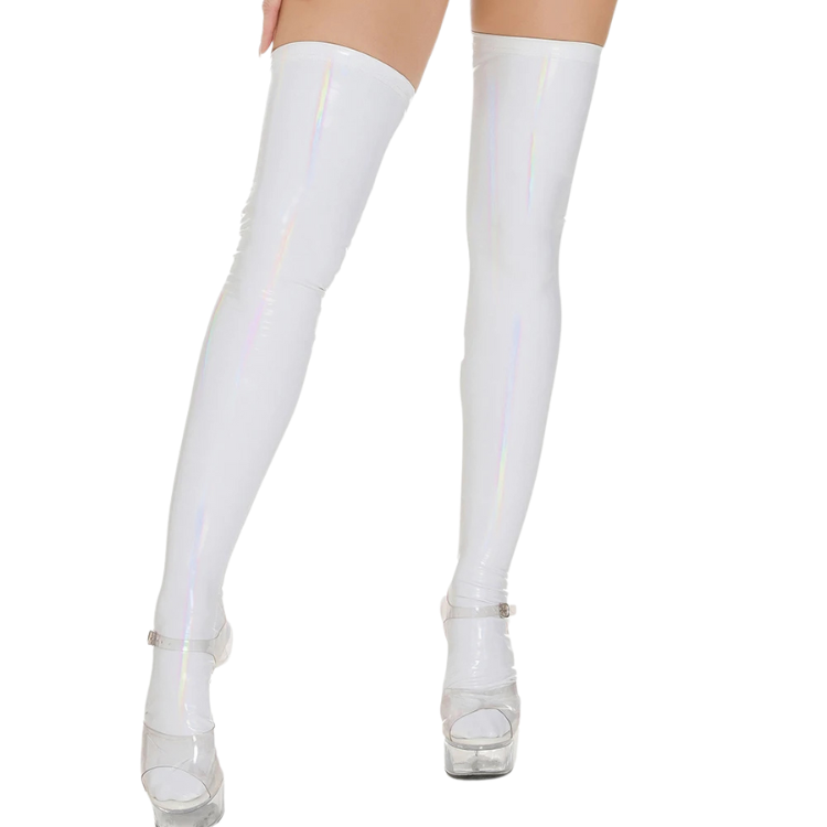 High-Gloss Fierce Drama PVC Stockings