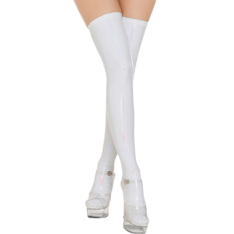 High-Gloss Fierce Drama PVC Stockings