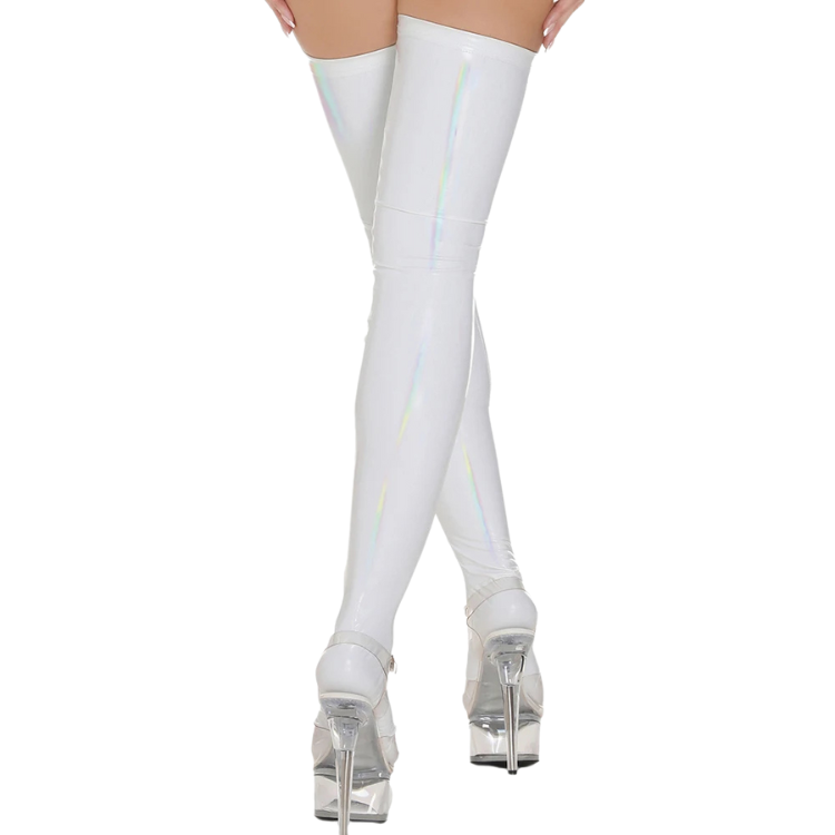 High-Gloss Fierce Drama PVC Stockings