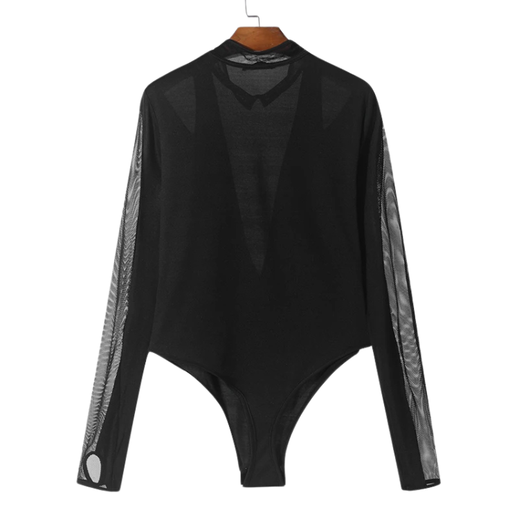 High C*nt Mesh Sheer Bodysuit