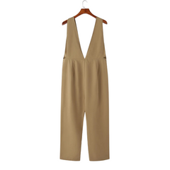High Fashion Plunging V Jumpsuit