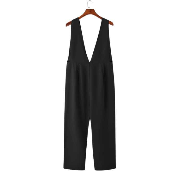 High Fashion Plunging V Jumpsuit