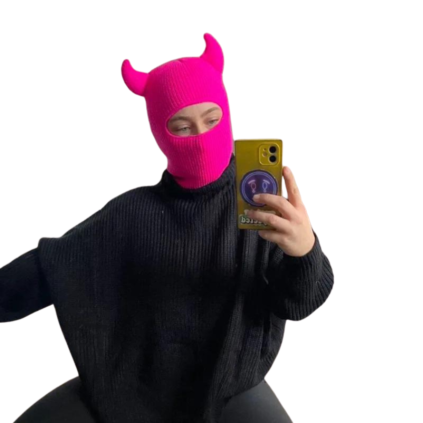 Horny Devil Ski Mask Beanie Balaclava