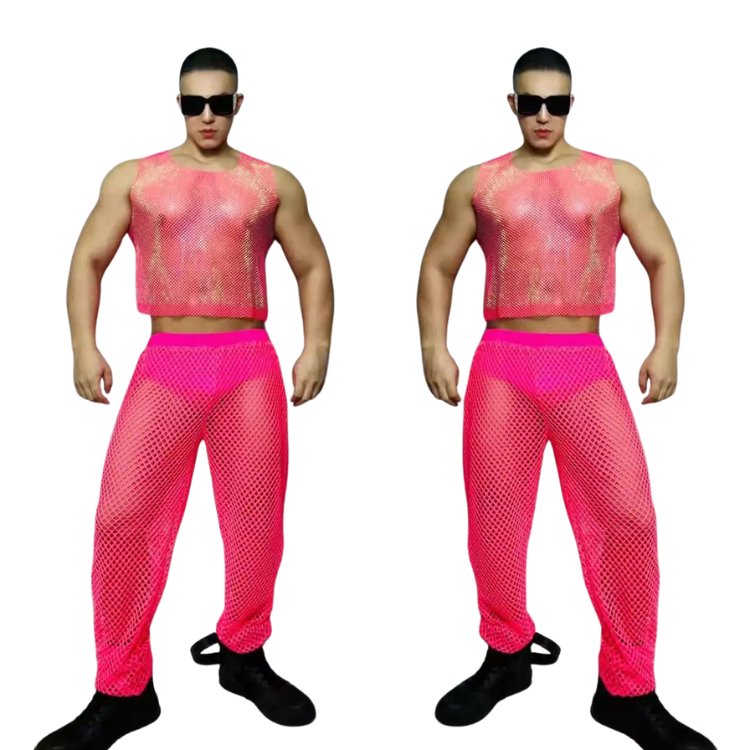 Hot Pink Diamond Duo Clubwear