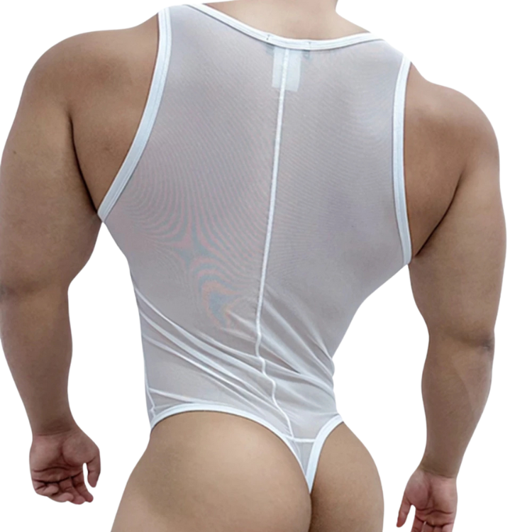 Jockmail Gay Rave See-Through Bodysuit