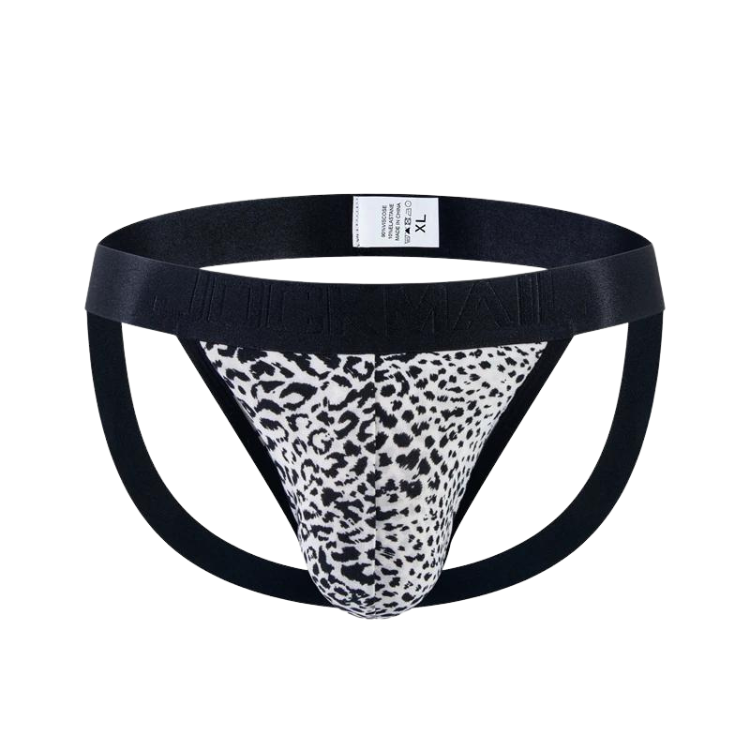 Jockmail Leopard Sizzle Thong