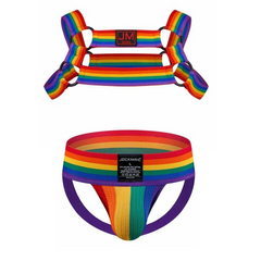 Jockmail Pride Warrior Rainbow Harness Set