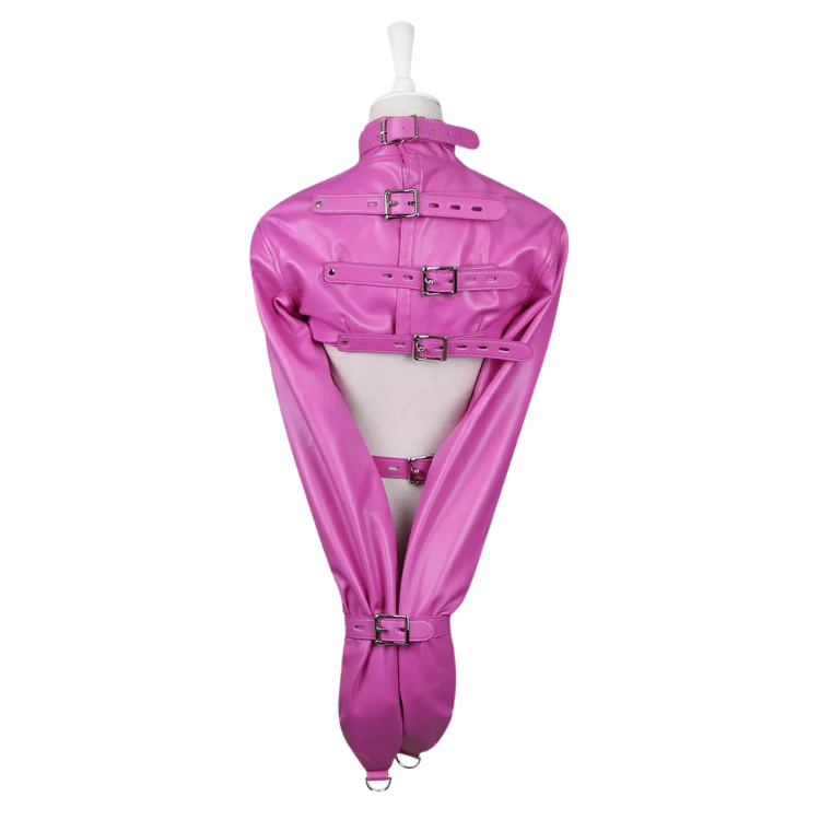 Kink Leather Bondage Restrain Jacket