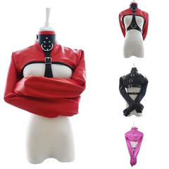 Kink Leather Bondage Restrain Jacket