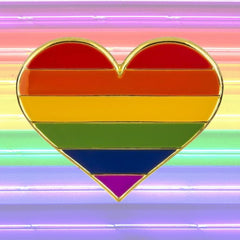 LBGT Pride Heart Enamel Pin