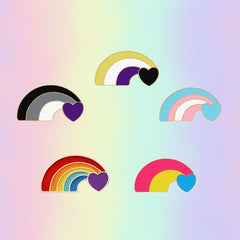 Queer LGBT Rainbow Enamel Pins Collection