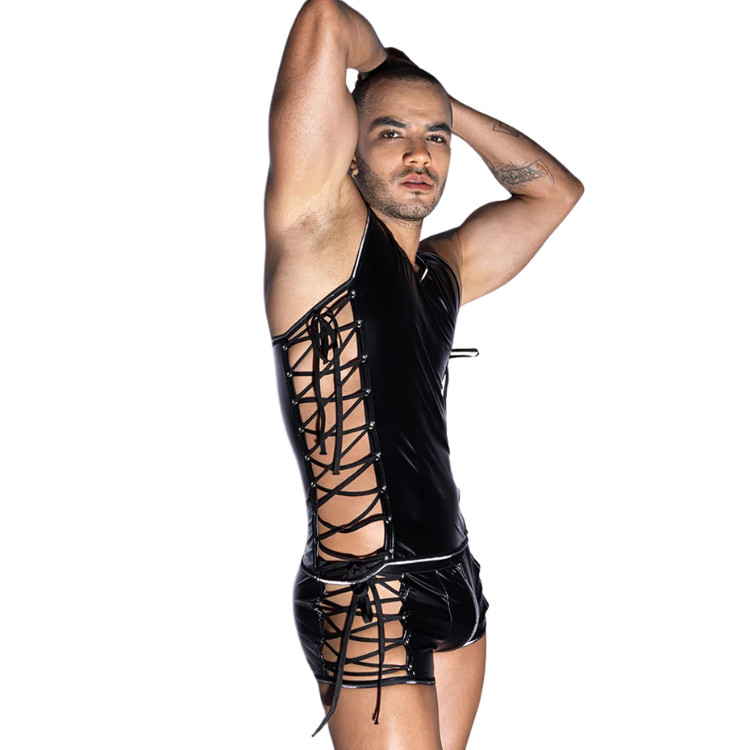 Laced Desire Black Fetish Costume