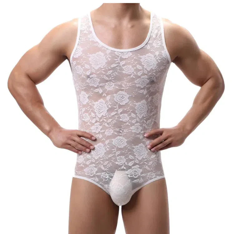 Lace with Flower Bodysuit