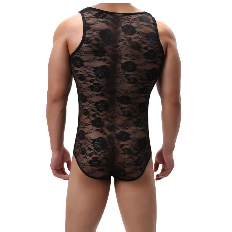 Lace with Flower Bodysuit
