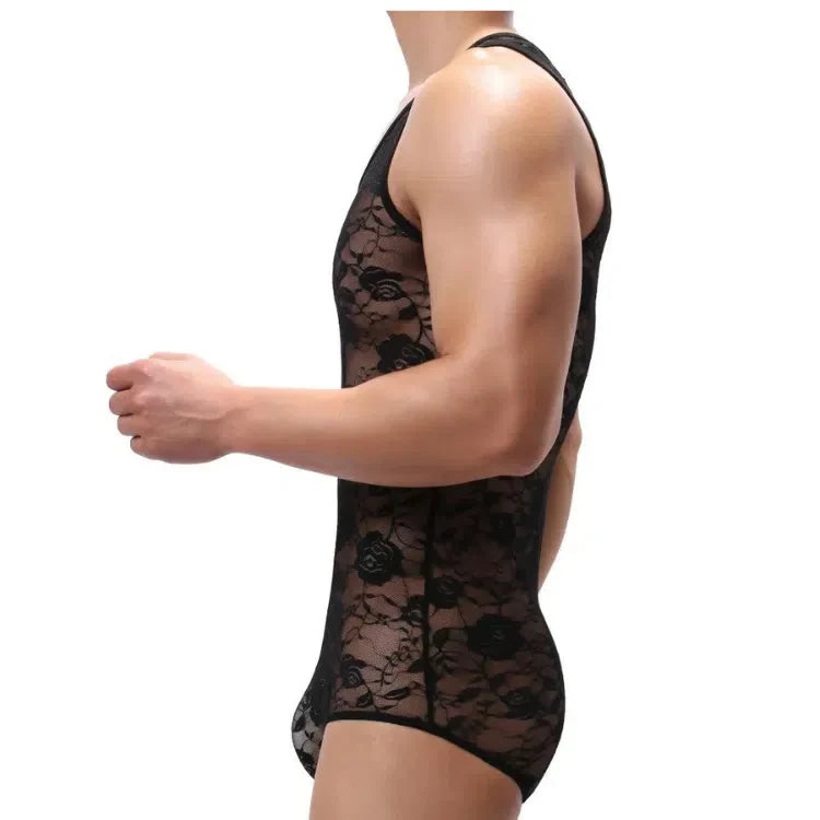 Lace with Flower Bodysuit