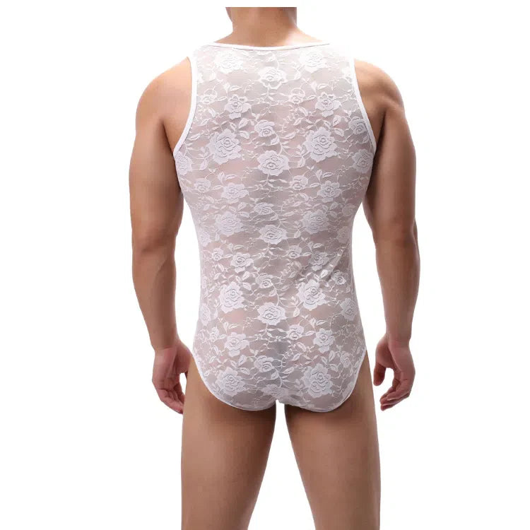 Lace with Flower Bodysuit