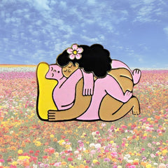 Flower Power Love Enamel Pin
