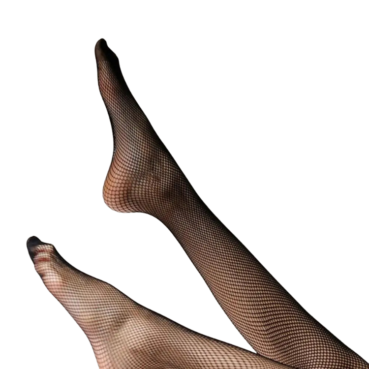 Leopard Mesh Thigh-High Fishnet Socks