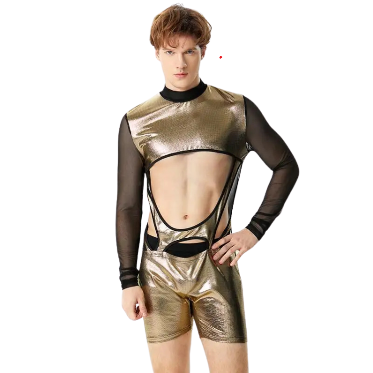 Long-Sleeved Comfort Meets Kinky Jumpsuit