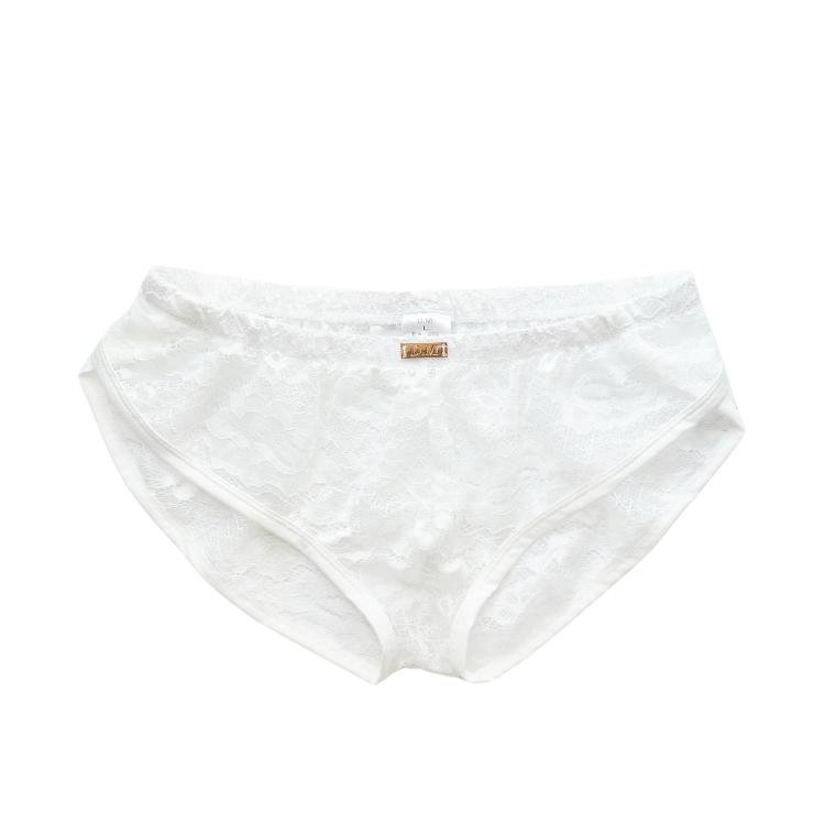 Low Waist Mesh Lace Men's Briefs